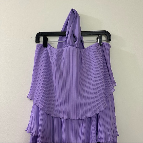 Grace Karin Women's Summer Pleated Ruffle Tiered Chiffon Party Swing Maxi Dress - Picture 3 of 8